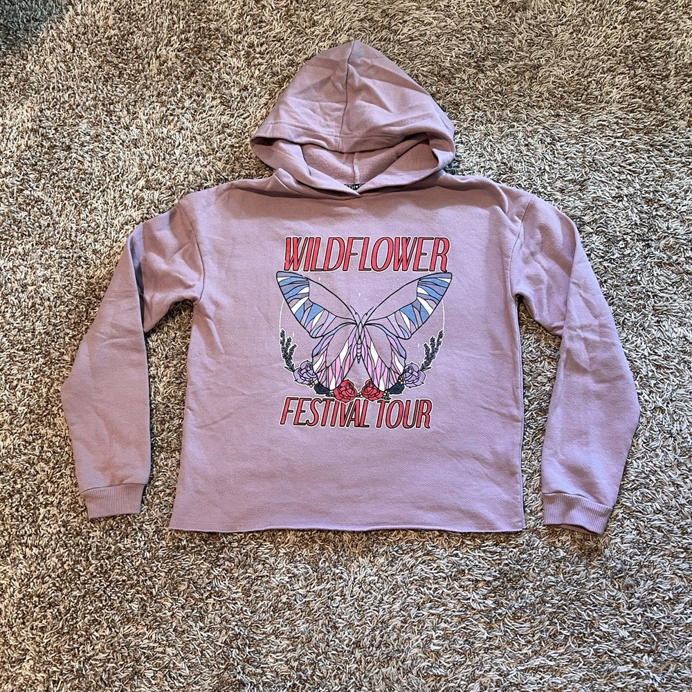 Fifth Sun Cozy purple Hoodie semi crop